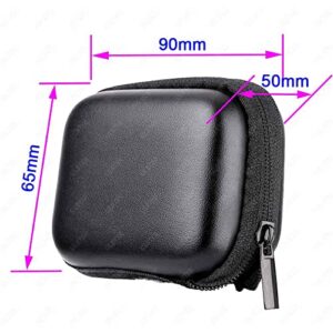 Mini Storage Bag Case for GoPro Hero 11 10 9 Black +Hero11 Hero10 Hero9 Rubber Lens Cap Cover, ULBTER Carrying Portable Boxes Accessory for Go pro Hero9 [2+1 Pack]