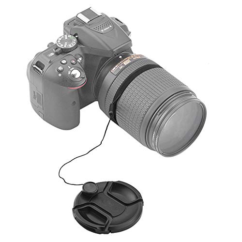 55mm Lens Cap Cover for Nikon AF-P(Not AF-S) DX Nikkor 18-55mm f/3.5-5.6G VR,Sony FE 28-70mm f/3.5-5.6 OSS,HUIPUXIANG Compatible with Canon EF-M 11-22mm f/4-5.6 is STM Lens 55mm Filter Thread[2 Pack]