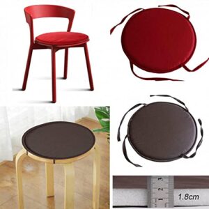 Indoor Outdoor Chair Cushions Seat Cushion Round Chair Cushions with Ties, Round Chair Pads for Dining Chairs, Bar Stool Cushions Bistro Chair Cushions Set for Patio Garden Home Kitchen