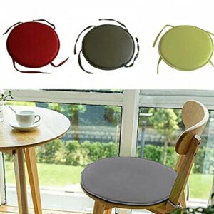 Indoor Outdoor Chair Cushions Seat Cushion Round Chair Cushions with Ties, Round Chair Pads for Dining Chairs, Bar Stool Cushions Bistro Chair Cushions Set for Patio Garden Home Kitchen