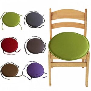 Indoor Outdoor Chair Cushions Seat Cushion Round Chair Cushions with Ties, Round Chair Pads for Dining Chairs, Bar Stool Cushions Bistro Chair Cushions Set for Patio Garden Home Kitchen