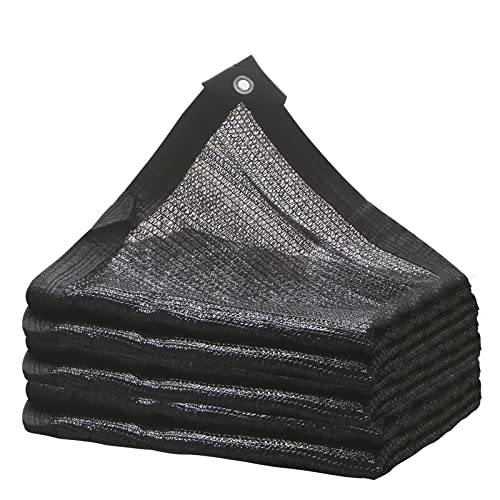 AISky Black Shade Cloth for Plants with Grommets 70% Sunblock Mesh Tarp 6.5' x 10' Greenhouse Heat Protection Shading Fabric Net for Garden Plants Patio Lawn Flowers Outdoor