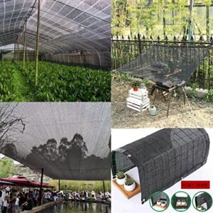 AISky Black Shade Cloth for Plants with Grommets 70% Sunblock Mesh Tarp 6.5' x 10' Greenhouse Heat Protection Shading Fabric Net for Garden Plants Patio Lawn Flowers Outdoor