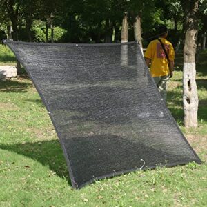 AISky Black Shade Cloth for Plants with Grommets 70% Sunblock Mesh Tarp 6.5' x 10' Greenhouse Heat Protection Shading Fabric Net for Garden Plants Patio Lawn Flowers Outdoor