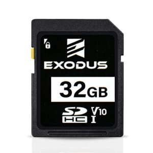 exodus 32gb uhs-1 v10 sd card | flash memory | sdhc card | full hd | cellular trail cameras | traditional trail cameras | digital cameras and camcorders