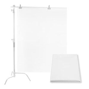 meking light diffuser diffusion fabric 2 yard x 67 inch /2 x 1.7 meters nylon silk white seamless light modifier for photography softbox, light tent and light modifier