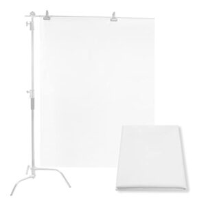 Meking Light Diffuser Diffusion Fabric 2 Yard x 67 Inch /2 x 1.7 Meters Nylon Silk White Seamless Light Modifier for Photography Softbox, Light Tent and Light Modifier