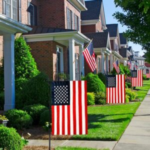 Garden Flag Stand Iron Garden Flag Pole 36.5x16.5 inch with 2 Flag Stopper and 1 Tiger Clip Garden flag stake for Outdoor Decorate Garden Yard