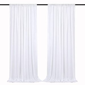 Sequin Curtains 2 Pieces White 2FTx8FT Sequin Photo Backdrop Birth Party Sequin Backdrop Curtain