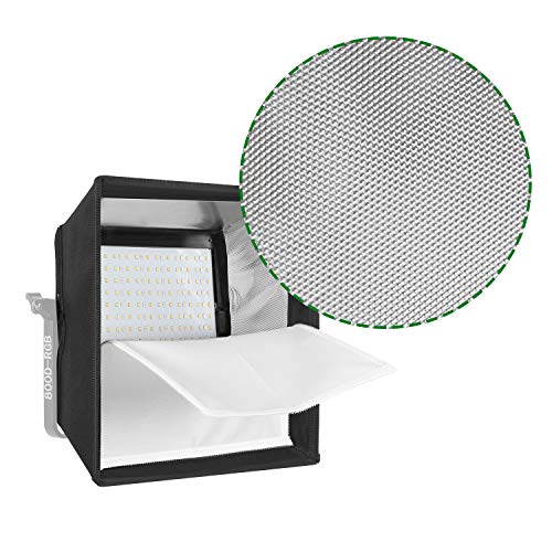 GVM Foldable Softbox Diffuser with Grid Beehive for RGB 800D/560AS/480LS Series LED Video Light, 1 Pack， Suitable for Studio Lighting, Portrait Photography, Video Lighting, Led Panel, 11"x11"