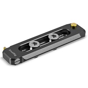 smallrig universal low-profile quick release nato rail safety rail 70mm/2.8inches long with 1/4” screws for nato handle camera cage evf mount – bun2483