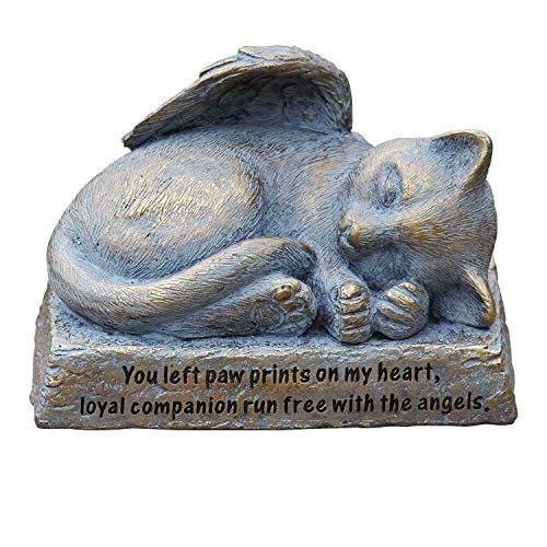 Roman Garden - Cat with Wings Garden Statue, 6H, Garden Collection, Resin and Stone, Decorative, Memorial Gift, Garden Gift, Home Outdoor Decor, Durable, Long Lasting