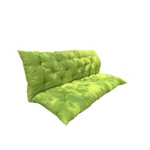 replacement cushions for outdoor swing, swing replacement cushions with 6 ties, 2-3 seat swing cushions for outdoor furniture, for garden benches, swings,sofa (fruit green,59×39.3×3.1)…