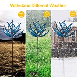 LimeHill Wind Spinner for Yard and Garden - Large Metal Kinetic Wind Sculptures, Yard Art Outdoor Decor (27 x 91 inches)