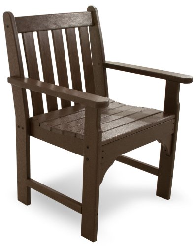 POLYWOOD GNB24MA Vineyard Garden Arm Chair, Mahogany