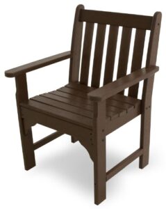 polywood gnb24ma vineyard garden arm chair, mahogany