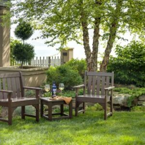 POLYWOOD GNB24MA Vineyard Garden Arm Chair, Mahogany