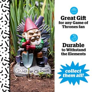 Big Mouth Inc Game of Gnomes Garden Gnome – Comical Garden Gnome, Hand-Painted Weatherproof Ceramic Lawn Gnome, Makes a Great Gift, 9.5” Tall