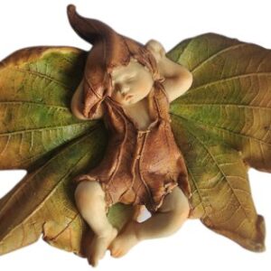 Top Collection Enchanted Story Fairy Garden Sleeping Fairy Baby Outdoor Statue, 3.75 by 5.75-Inch