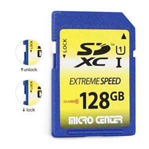 128GB Class 10 SDXC Flash Memory Card Full Size SD Card USH-I U1 Trail Camera Memory Card by Micro Center