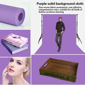 LYLYCTY 5x7ft Photography Studio Non-Woven Backdrop Light Purple Backdrop Solid Color Backdrop Simple Background LY087