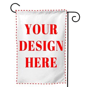 Custom Garden Flag, Personalized Yard Flags Decor, Add Your Own Picture/Text House Lawn Banner Double Sided Home Wall Decoration 12.5"x18"