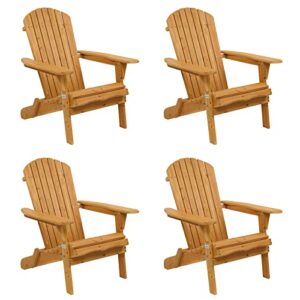 vingli folding adirondack chairs set of 4 clearance weather resistant/lawn chairs cheap fire pit chairs highwood lounge chairs-patio furniture sets for campfire, bonfire