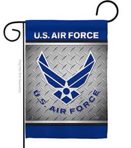 us air garden flag armed forces usaf united state american military veteran retire official house decoration banner small yard gift double-sided, 13″x 18.5″, made in usa 13 x 18.5