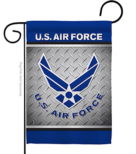 US Air Garden Flag Armed Forces USAF United State American Military Veteran Retire Official House Decoration Banner Small Yard Gift Double-Sided, 13"x 18.5", Made In USA 13 X 18.5