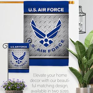 US Air Garden Flag Armed Forces USAF United State American Military Veteran Retire Official House Decoration Banner Small Yard Gift Double-Sided, 13"x 18.5", Made In USA 13 X 18.5