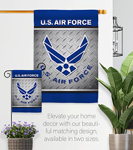 US Air Garden Flag Armed Forces USAF United State American Military Veteran Retire Official House Decoration Banner Small Yard Gift Double-Sided, 13"x 18.5", Made In USA 13 X 18.5