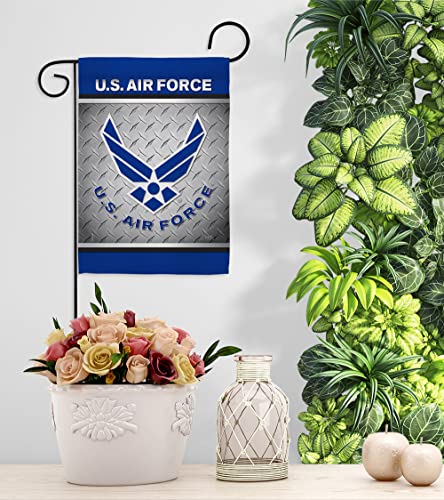 US Air Garden Flag Armed Forces USAF United State American Military Veteran Retire Official House Decoration Banner Small Yard Gift Double-Sided, 13"x 18.5", Made In USA 13 X 18.5