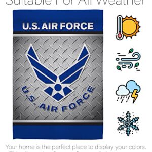 US Air Garden Flag Armed Forces USAF United State American Military Veteran Retire Official House Decoration Banner Small Yard Gift Double-Sided, 13"x 18.5", Made In USA 13 X 18.5