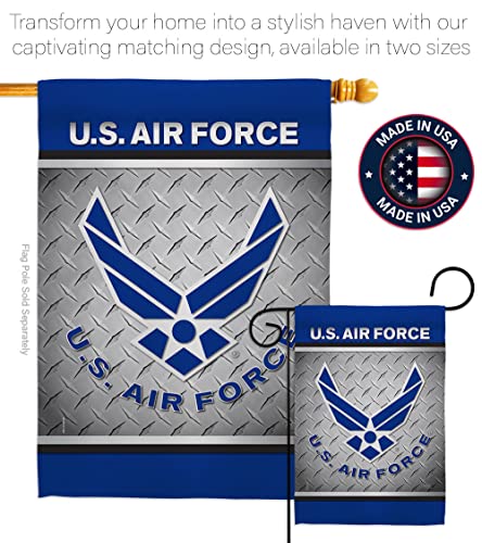 US Air Garden Flag Armed Forces USAF United State American Military Veteran Retire Official House Decoration Banner Small Yard Gift Double-Sided, 13"x 18.5", Made In USA 13 X 18.5