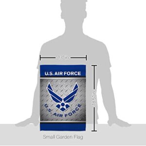 US Air Garden Flag Armed Forces USAF United State American Military Veteran Retire Official House Decoration Banner Small Yard Gift Double-Sided, 13"x 18.5", Made In USA 13 X 18.5