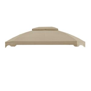 Garden Winds Replacement Canopy for Terrace Gazebo - Standard 350 - Beige