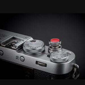 JJC Camera Soft Release Button, Shutter Button for Fuji Fujifilm X-T5 X-T4 X-T3 X-T30 X-T30 II X-T20 X-PRO3 X100V X100F X-E4 X-E3 Sony RX1R II RX10 IV III Leica M10 M9 Nikon Df F3