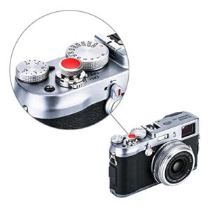 JJC Camera Soft Release Button, Shutter Button for Fuji Fujifilm X-T5 X-T4 X-T3 X-T30 X-T30 II X-T20 X-PRO3 X100V X100F X-E4 X-E3 Sony RX1R II RX10 IV III Leica M10 M9 Nikon Df F3