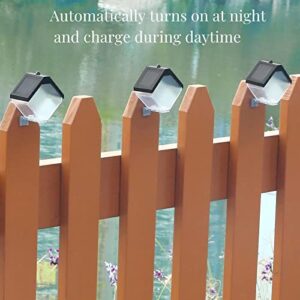 TOFOYYTJI Colorful Solar Outdoor Wall Lights - 2pcs Dusk to Dawn Solar Fence Lights Fixtures Waterproof IP65, Solar Wall Sconce, Deck Lights,Porch Lights Outdoor for Wall Decor, Yard, Patio, Garden