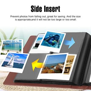 192 Pockets Photo Album for Fujifilm Instax Wide 300 Camera, Polaroid 600 i-type Film Album, Extra Large Picture Albums for Polaroid Now OneStep2 OneStep+ Instant Camera, POP Lab Print Camera (Brown)