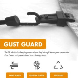 Gust Guard The Original Secure Your Covers from Blowing Away - Small 12" (Motorcycle Covers, Bicycle Covers, Picnic Table Covers, etc.)