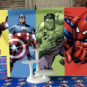 Baolifan Hero 5x3ft Backdrop for Boy Birthday Party Super City Red Hero Anime Iron Photography Background Boy Children Bday Party Supplies Baby Showe