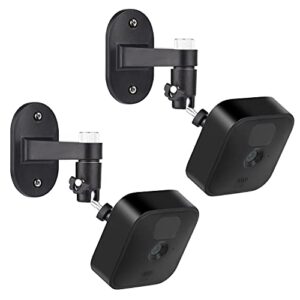2Pack Adjustable Security Wall Mount Bracket for Blink Outdoor (3rd Gen) XT3, Blink XT / XT2, Blink Mini, Perfect View Angle for Your Blink Surveillance Camera - Black