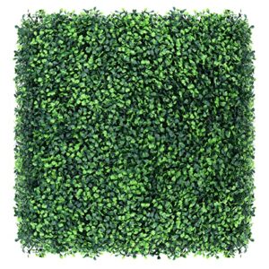 12PCS 20" X 20" Artificial Boxwood Topiary Hedge Plant Grass Backdrop Wall UV Protection Indoor Outdoor Privacy Fence Home Decor Backyard Garden Decoration Greenery Walls