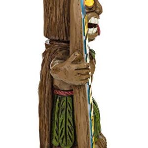 VP Home Tiki Welcome Surfboard & Party Time Solar Powered LED Outdoor Decor Garden Light