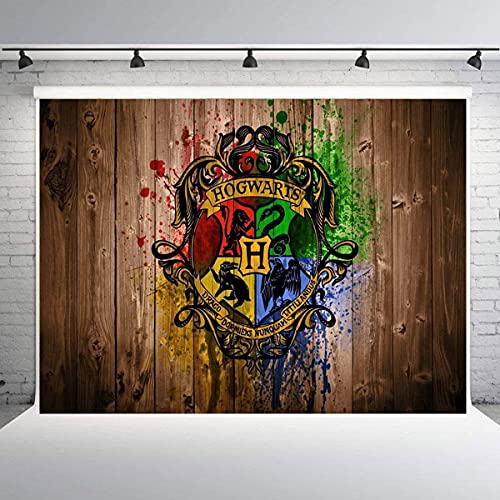 7x5ft Magic Wizard School Backdrop,Magic School Background for Photography Boy Birthday Party Decoration Supplies