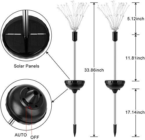 CE-galaxy Outdoor Solar Garden Lights 2 Pack (Stars)