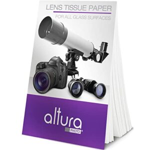 (250 sheets / 5 booklets) – altura photo lens cleaning tissue paper, universal compatibility lens paper for dslr & mirrorless lenses photo cleaning