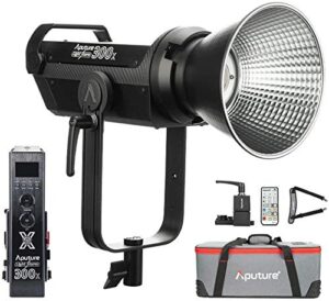 aputure 300x led video light,300w aputure ls 300x,bi-color 2700k-6500k,24300lux@1m,app and remote control(v-mount)