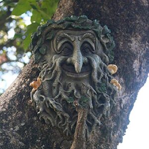tree face garden decorations, fun old man tree huggers tree sculptures outdoor yard art garden statues